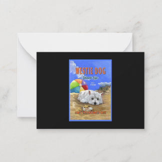 Westie Dog Beach Life Card