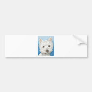 Westie Dog bumpersticker Bumper Sticker