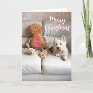 Westie dog Christmas Card / West Highland Terrier