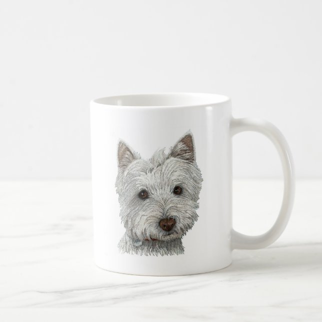 Westie dog coffee mug (Right)