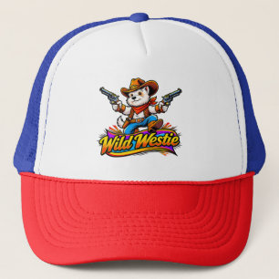  Westie Dog Cowboy Baseball Cap (Original Design)