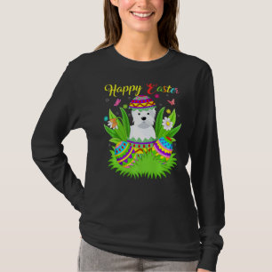Westie Dog Floral Easter Egg Funny Westie Easter T-Shirt