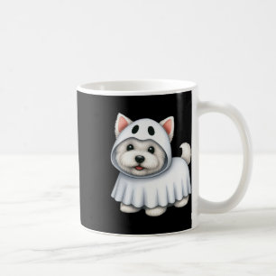 Westie Dog Halloween Costume Ghost West Terrier Coffee Mug