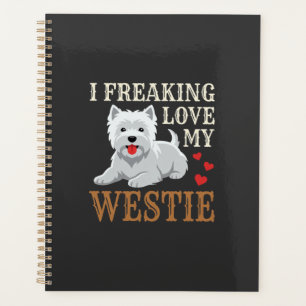 Westie Dog Love Typography Planner