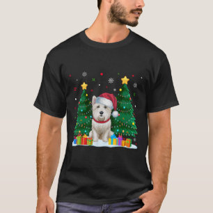 Westie Dog Lovers Santa Hat Ugly Christmas Sweater