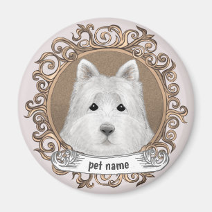 Westie Dog  Magnet