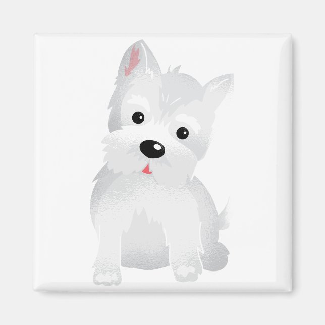 Westie dog magnet (Front)
