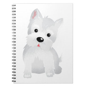 Westie dog notebook