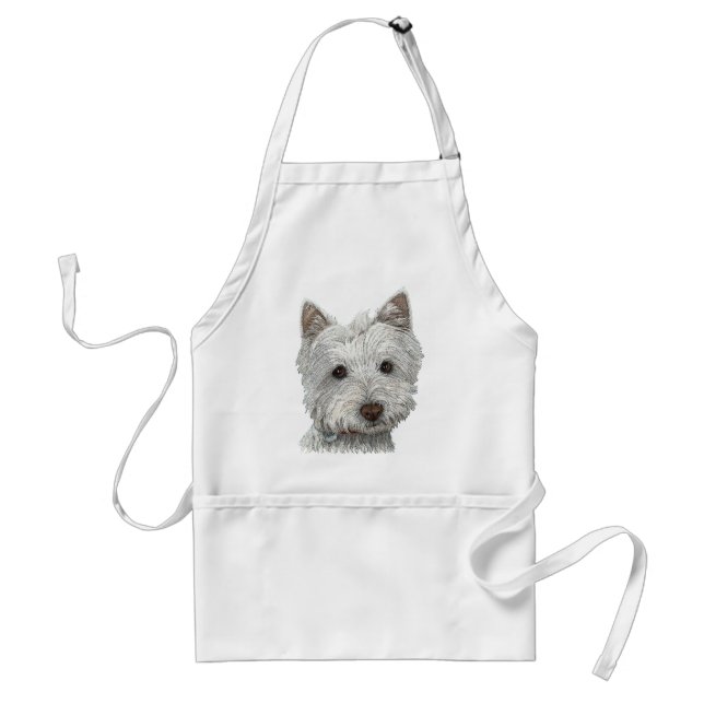 Westie dog standard apron (Front)