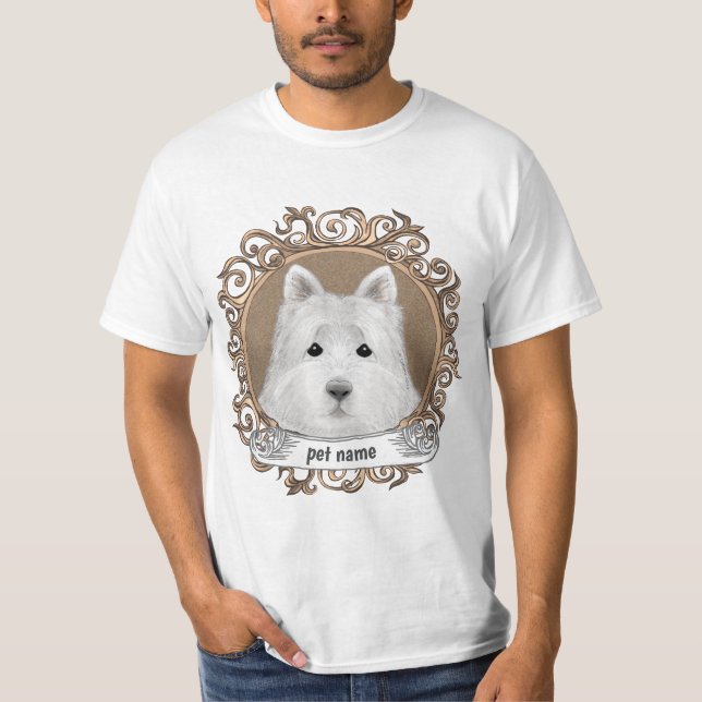 Westie Dog  T-Shirt (Front)