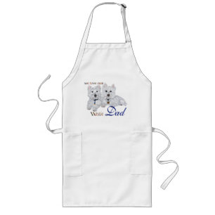 Westie Father's Day Long Apron