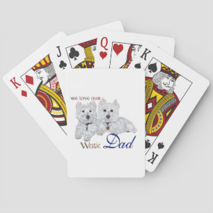 Westie Father's Day Playing Cards
