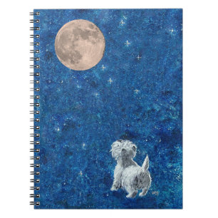 Westie Full Moon Notebook
