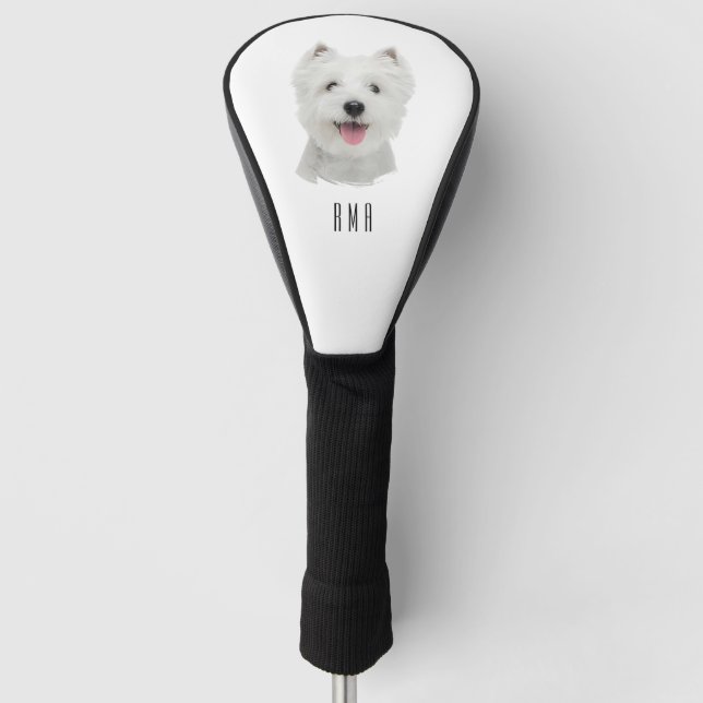 Westie Golf Head Cover (Front)