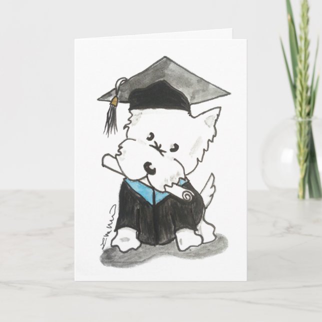 Westie Graduation Card (Front)