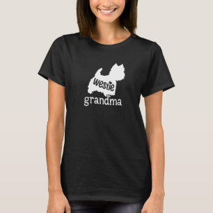 Westie Grandma West Highland White Terrier Dog T-Shirt