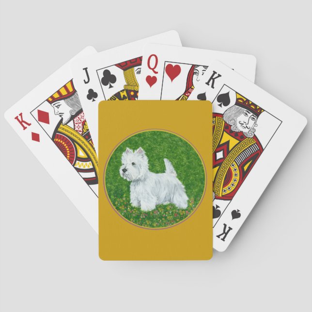 Westie Greengrass Playing Cards (Back)