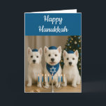 Westie Hanukkah Card- Blank Card<br><div class="desc">Westie Hanukkah Greeting Card.  Great for Birthdays or just to say hello! Great for Dog Moms and Dog Dads too!</div>