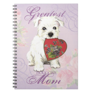 Westie Heart Mum Notebook