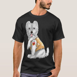 Westie I Love Mum Tattoo Dog Mother's Day T-Shirt