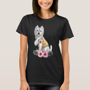 Westie I Love Mum Tattoo Dog Mother's Day T-Shirt