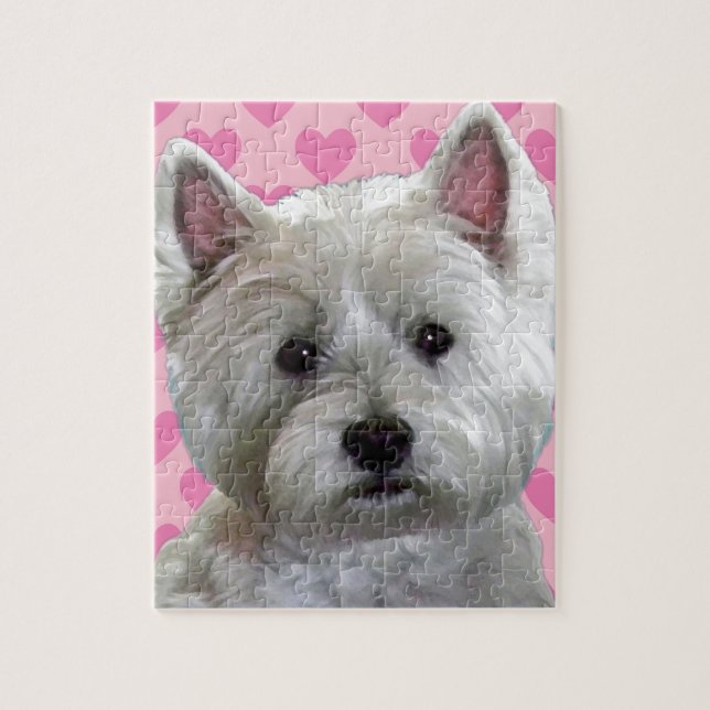 WESTIE IN MY HEART JIGSAW PUZZLE (Vertical)