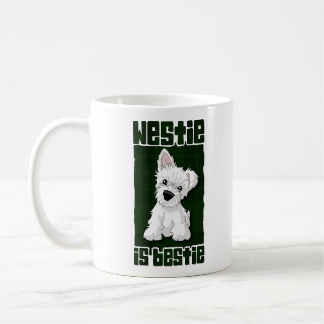 Westie is Bestie Coffee Mug (Left)