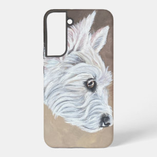 Westie Looking Up Profile B Samsung Galaxy Case
