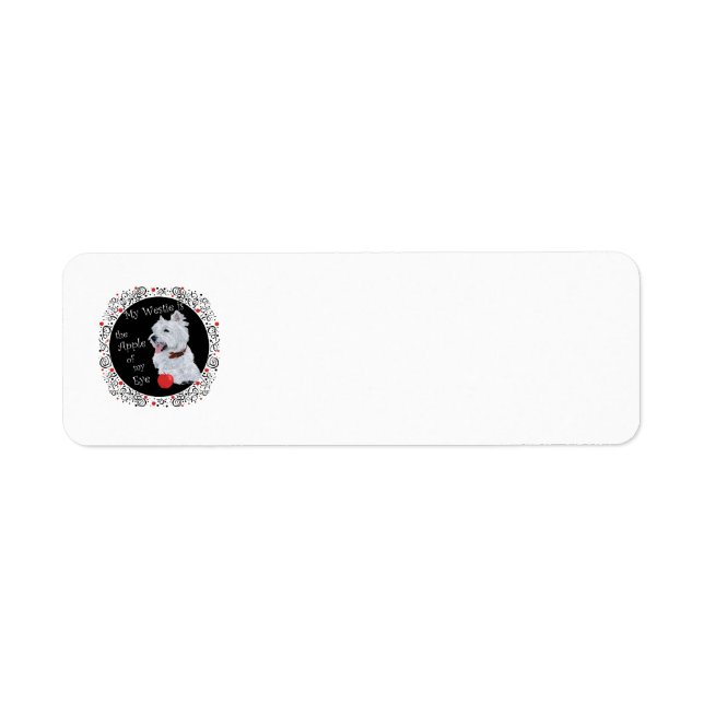 Westie Love Return Address Label (Front)