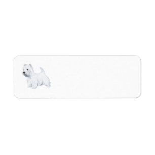 Westie Love Return Address Label