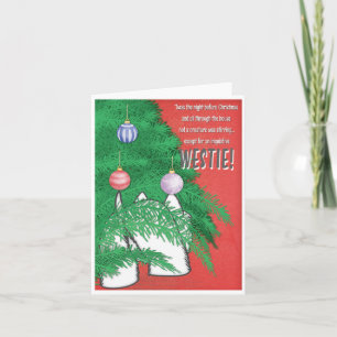 Westie lovers Christmas Card