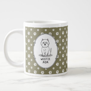 Westie Mom - West Highland White Terrier Dog Mom Large Coffee Mug