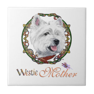 Westie Mother's Day Ceramic Tile
