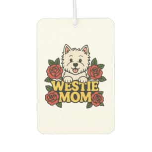 Westie Mum Car Air Freshener