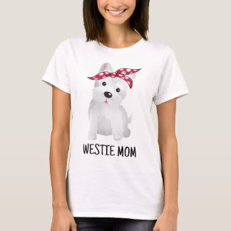 Westie Mum West Highland White Terrier Dog Lovers  T-Shirt