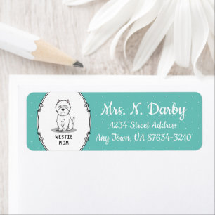 Westie Mum - West Highland White Terrier Dog Mum Return Address Label