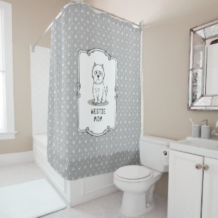 Westie Mum - West Highland White Terrier Mum Shower Curtain