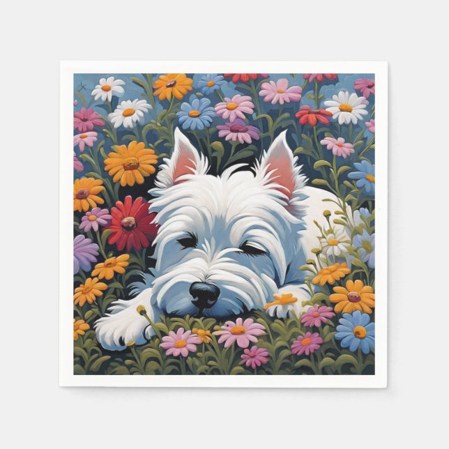 Westie napkins (Front)