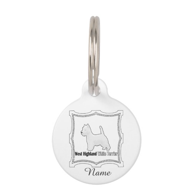 Westie No. 15 Pet Tag (Front)