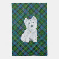Westie on Tartan
