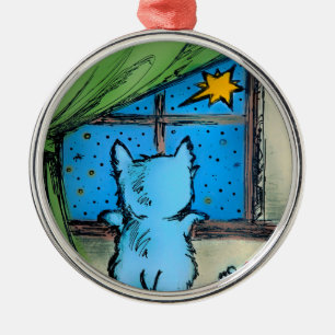 Westie Ornaments - First Star / Christmas
