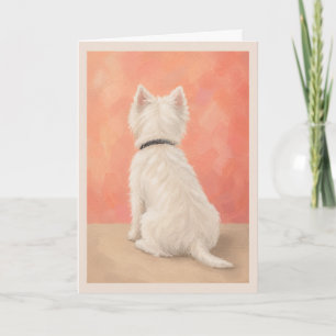 Westie Pet Sympathy Card Some Angels Choose Fur
