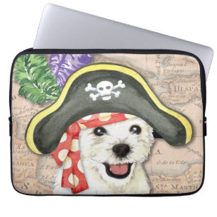 Westie Pirate Laptop Sleeve