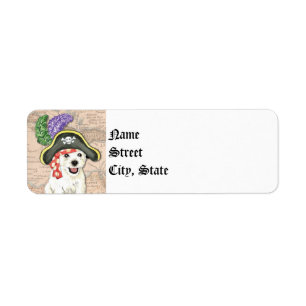 Westie Pirate Return Address Label