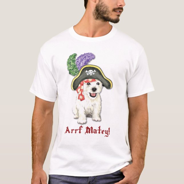 Westie Pirate T-Shirt (Front)