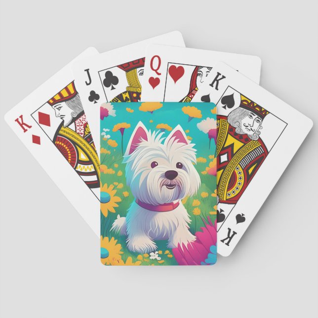 Westie playing cards (Back)