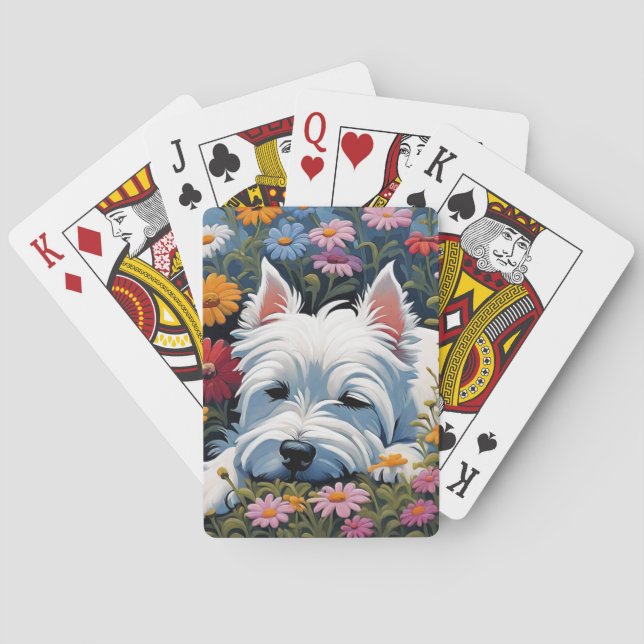Westie playing cards (Back)