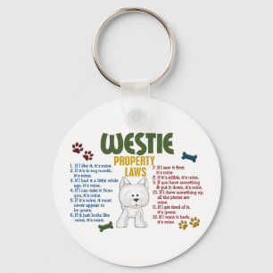 Westie Property Laws 4 Key Ring