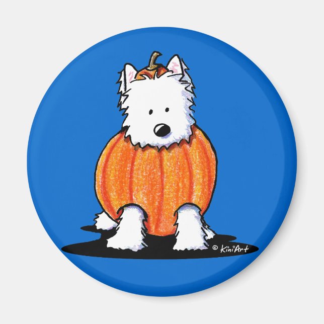 Westie Punkin' Magnet (Front)