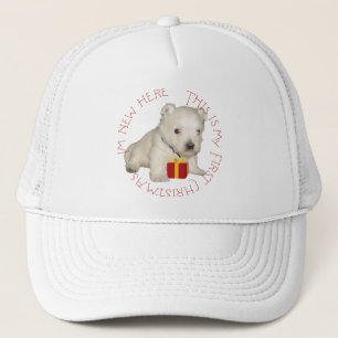Westie Puppy First Christmas Trucker Hat
